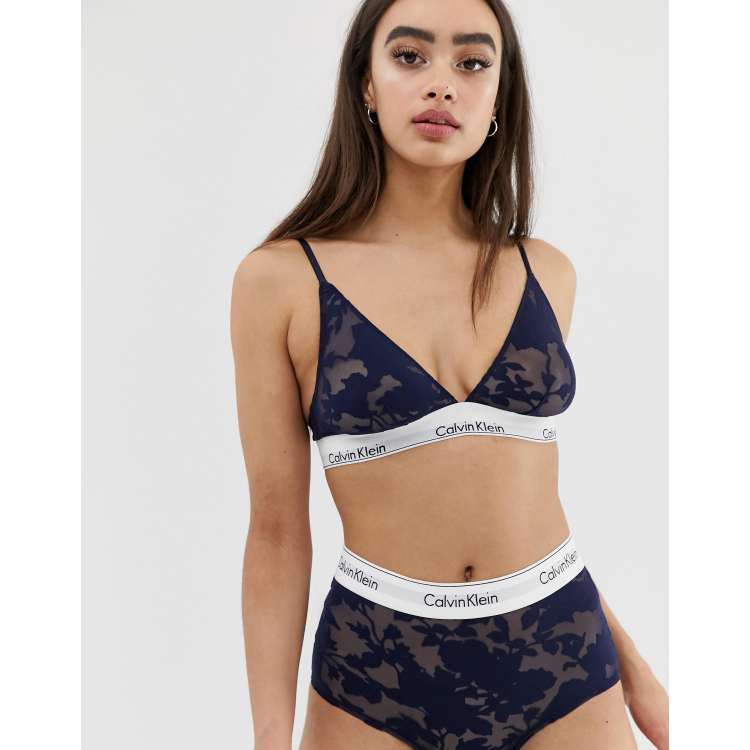 Calvin klein floral sales bralette