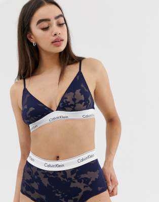 calvin klein floral bralette