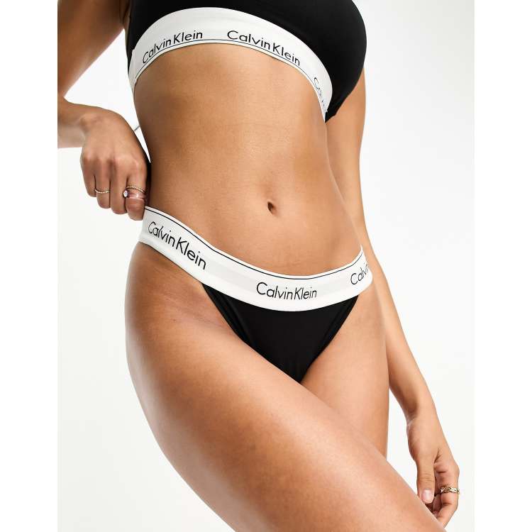 Calvin Klein Modern Cotton Perforated Micro Thong