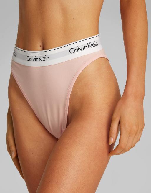 Calvin Klein - Modern Cotton - Hoogopgesneden tanga in roze, 2 van 4