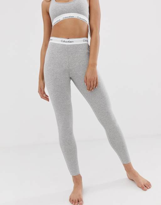 Calvin Klein Women's Modern Cotton Legging, Grey Heather, Large :  : Clothing, Shoes & Accessories