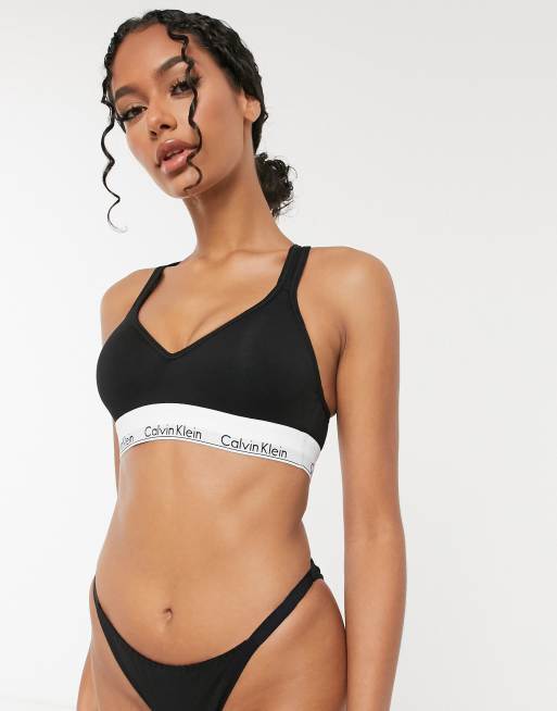 Calvin Klein modern cotton logo bralette