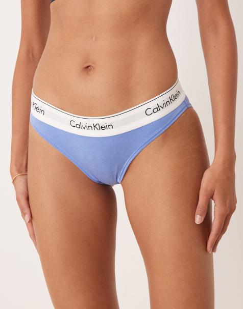 Calvin Klein – Modern Cotton – Ljusblå bikinitrosor - view 1