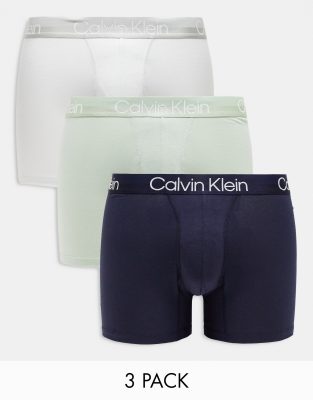 Calvin Klein - Modern Cotton - Lot de 3 boxers stretch - Multicolore