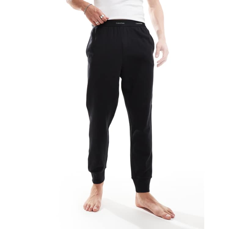 Calvin Klein Modern Cotton lounge jogger with logo waistband in black ASOS