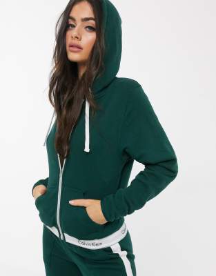 calvin klein women's zip hoodie