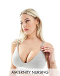 [Calvin Klein] Calvin Klein Modern Cotton Nursing Bra in grey XL GREY