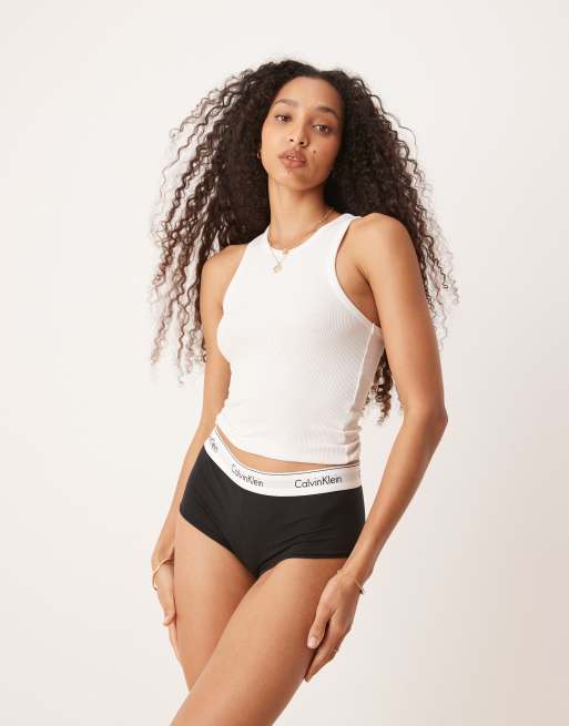Calvin Klein - Modern Cotton - Onderbroek met hoge taille in zwart, 3 van 4
