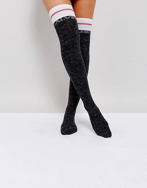 fast accurately Descriptive Calvin Klein Modern Cotton Over The Knee Sock | ASOS