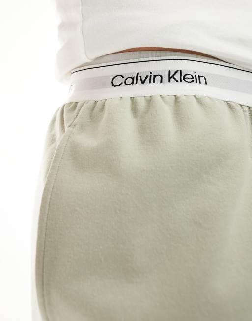 Calvin Klein - Modern Cotton - Pantaloncini del pigiama grigio beige, 2 di 5