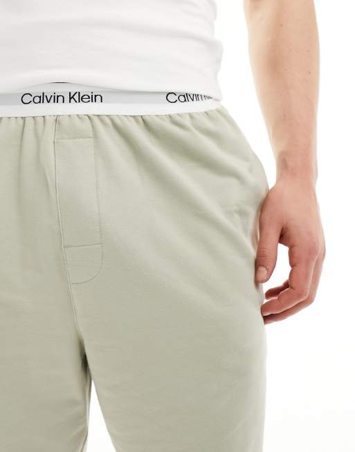 Calvin Klein - Modern Cotton - Pantaloncini del pigiama grigio beige, 4 di 5