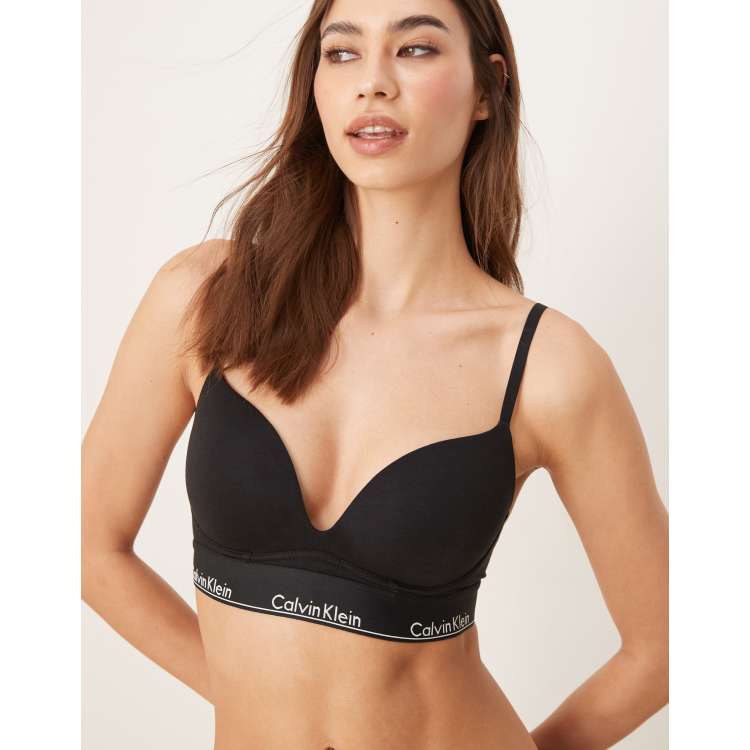 [CK JEANS] Modern Cotton AF Push-Up Bra ★大人気★ Modern Cotton Push Up Plunge Bra | Calvin Klein
