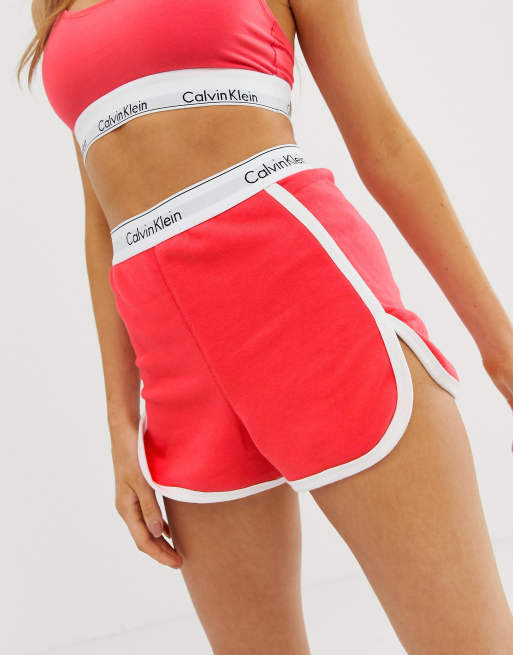 Modern Calvin | Pyjama-Shorts Cotton in – Fire – Klein ASOS