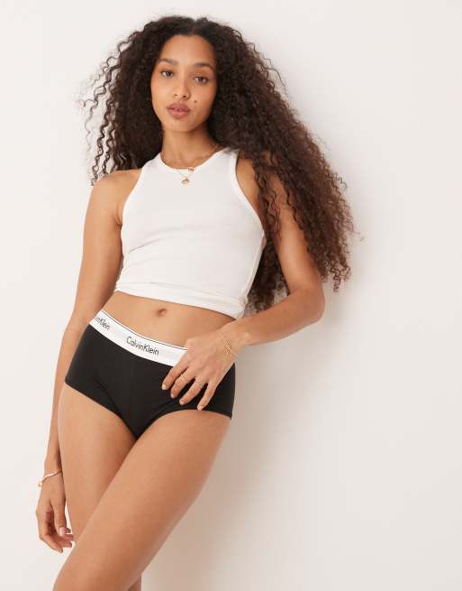 Calvin Klein Modern Cotton shorty brief in black
