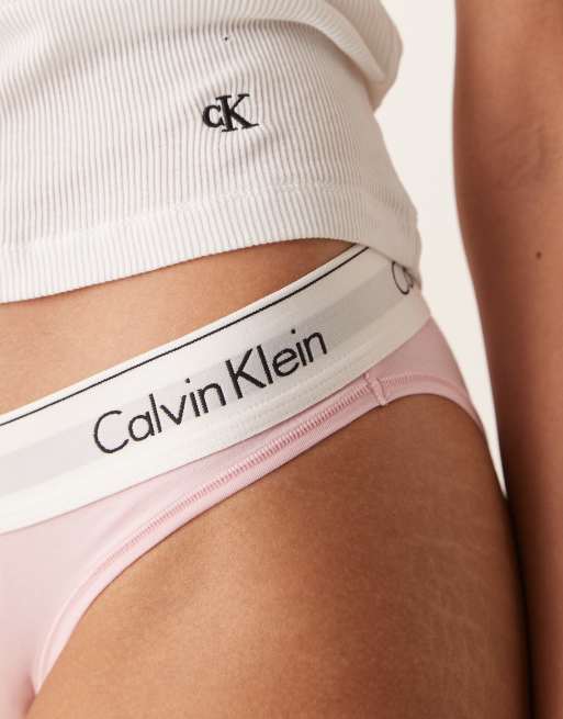 Calvin Klein - Modern Cotton - Slip bikini rosa, 4 di 4
