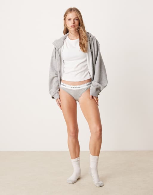 Calvin Klein - Modern Cotton - Slip stile bikini grigi, 4 di 4