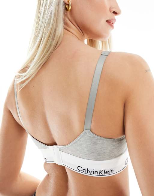 Soutien gorge calvin klein gris new arrivals