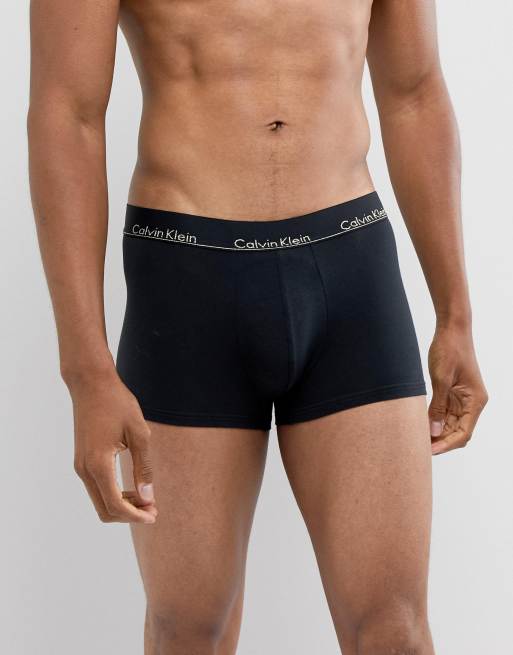 Calvin klein cotton 2025 stretch trunks black