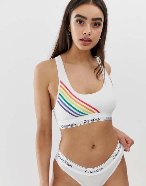 Calvin Klein Unlined Women's Bralette, Multicolor : : Fashion