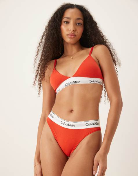 Calvin Klein - Modern - Ensemble de lingerie en coton - Rouge - view 1