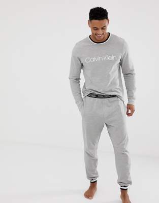 calvin klein grey joggers mens