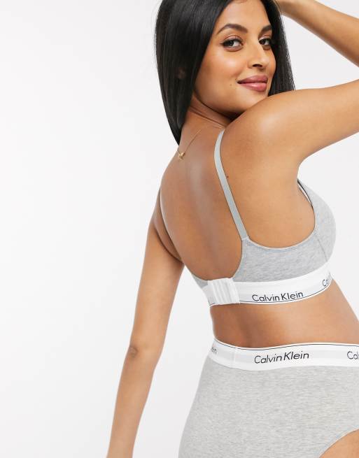 Calvin Klein – Modern – Grauer Still-BH aus Baumwolle , 2 von 4
