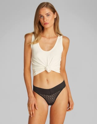 Calvin Klein Modern Lace 3 Pack Low Rise Thongs In Multi