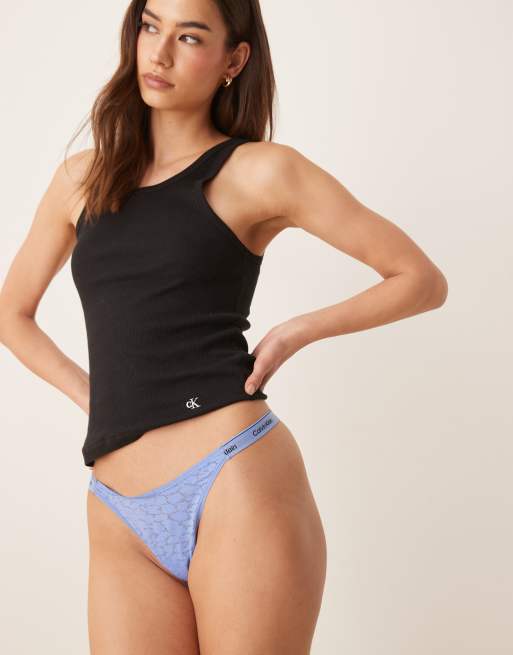 Calvin Klein Modern Lace Perizoma taglio basso in pizzo color