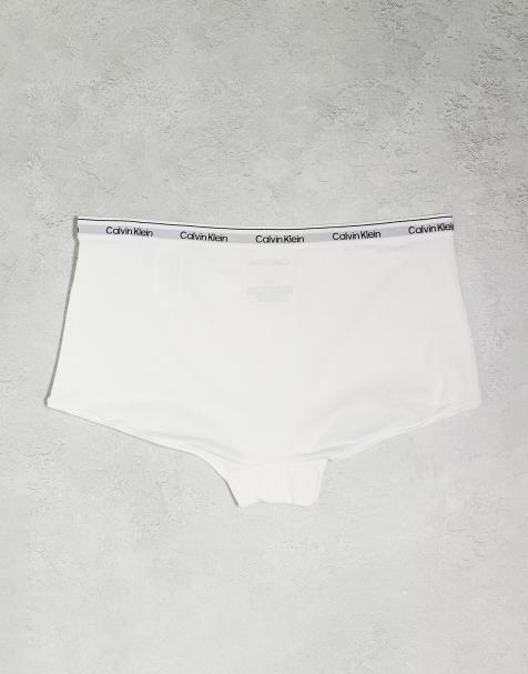 Calvin Klein Modern Logo 3 pack boyshorts in black/white/grey - view 2