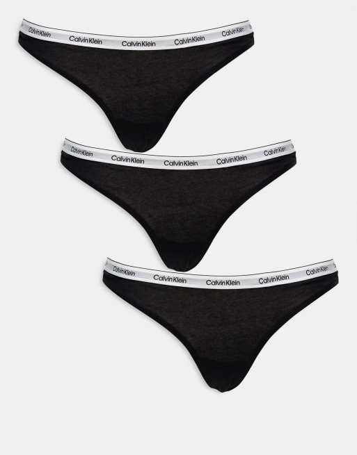 Herren-Tanga CK CALVIN KLEIN, 3er-Pack, sichtbares elastisches, modernes,  figurb