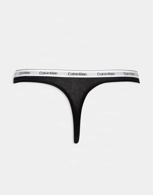 Calvin Klein – Modern Logo – 3er-Pack Tangas in Schwarz, 2 von 4
