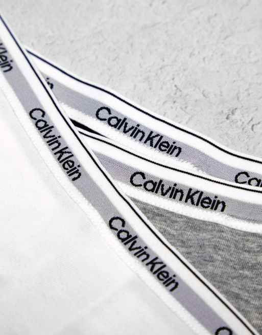Calvin Klein – Modern Logo – 3er-Pack Tangas in verschiedenen Farben, 2 von 4