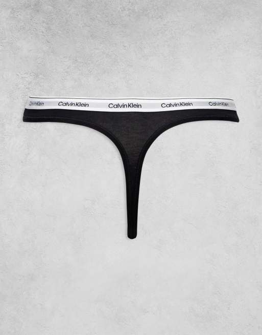 Calvin Klein – Modern Logo – 3er-Pack Tangas in verschiedenen Farben, 3 von 4