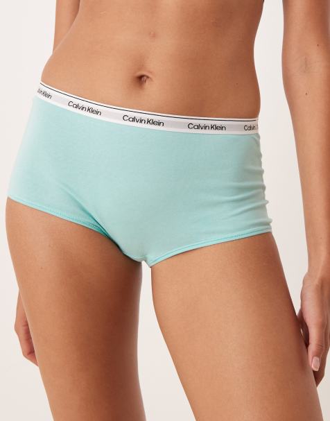 Calvin Klein Modern Logo boyshort in mint blue - view 1