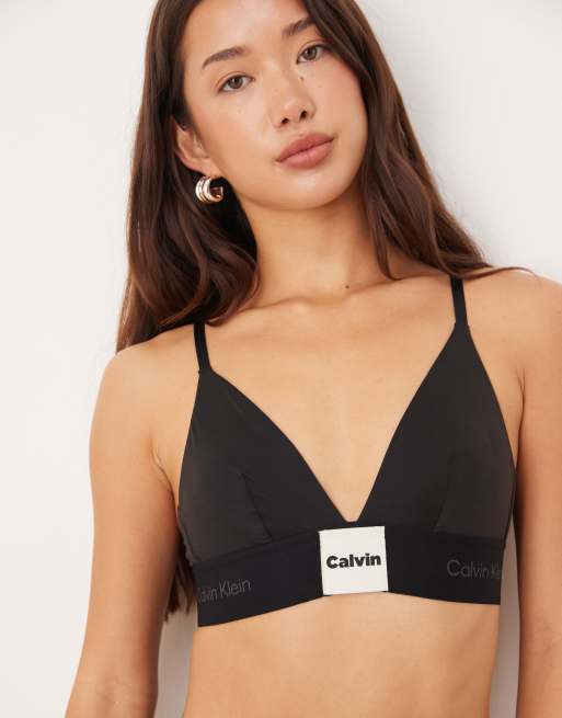 Calvin Klein – Modern Logo – Bustier in Schwarz mit Aufnäher, 3 von 4