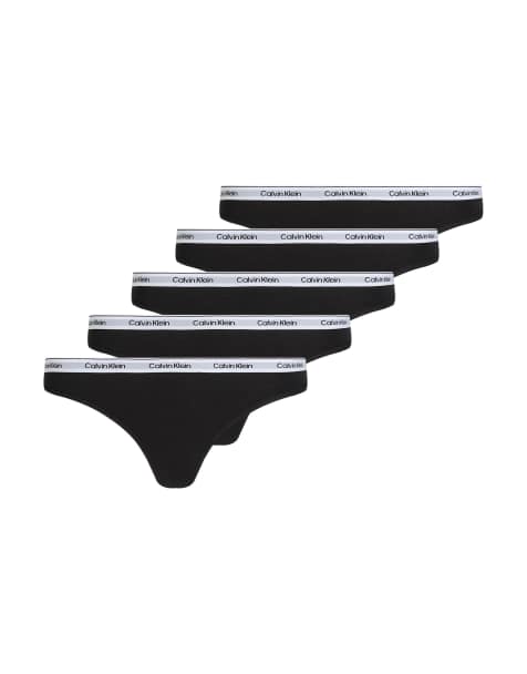 Calvin Klein - Modern Logo - Set van 5 strings in zwart - view 1
