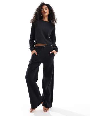 Pantaloni Da Casa Uomo In Pile: Comodi Pantaloni Lounge Con Vita Elastica E Coulisse, Sportivi, Oversize