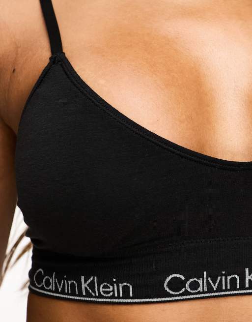 Calvin Klein – Modern Seamless – Leicht gefüttertes, nahtloses Bustier in Schwarz, 2 von 4