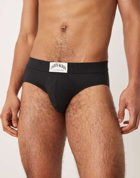 Calvin Klein - Modern - Slip côtelé à taille basse - Noir - view 1