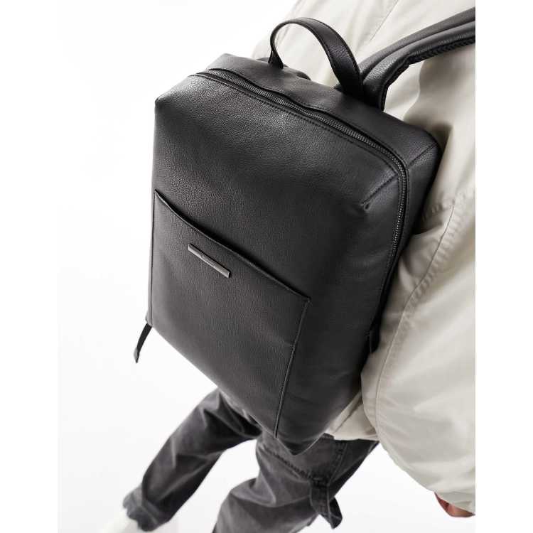 Calvin klein backpack hot sale mens leather