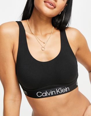 Calvin Klein - Modern Structure - Brassière non doublée à armatures flexibles - Noir | ASOS