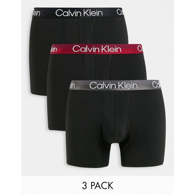 Designer  Calvin Klein - Modern Structure - Confezione da 3 paia di boxer neri