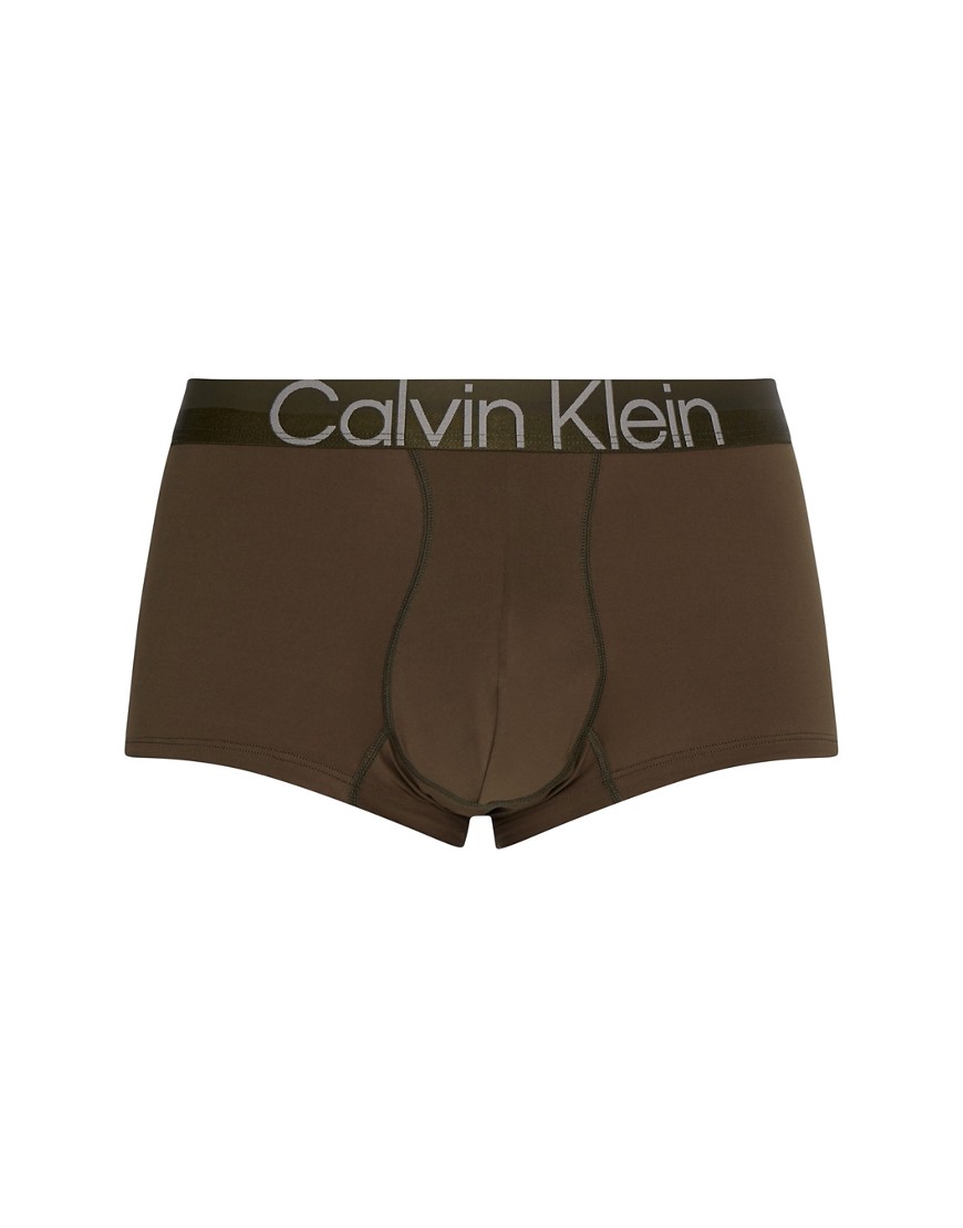 Calvin Klein - Modern Structure - Grønne lavtaljede boksershorts