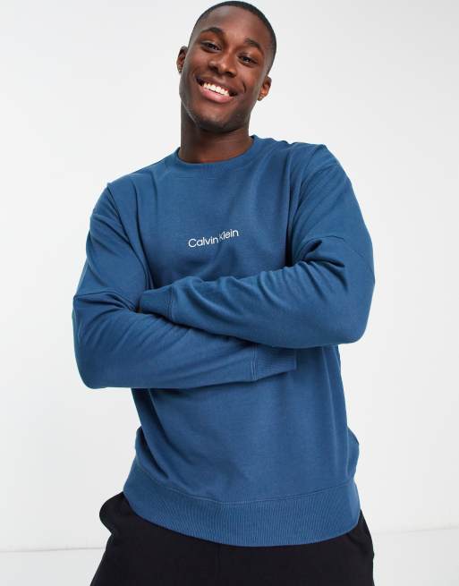 Calvin klein 2024 blue sweatshirt