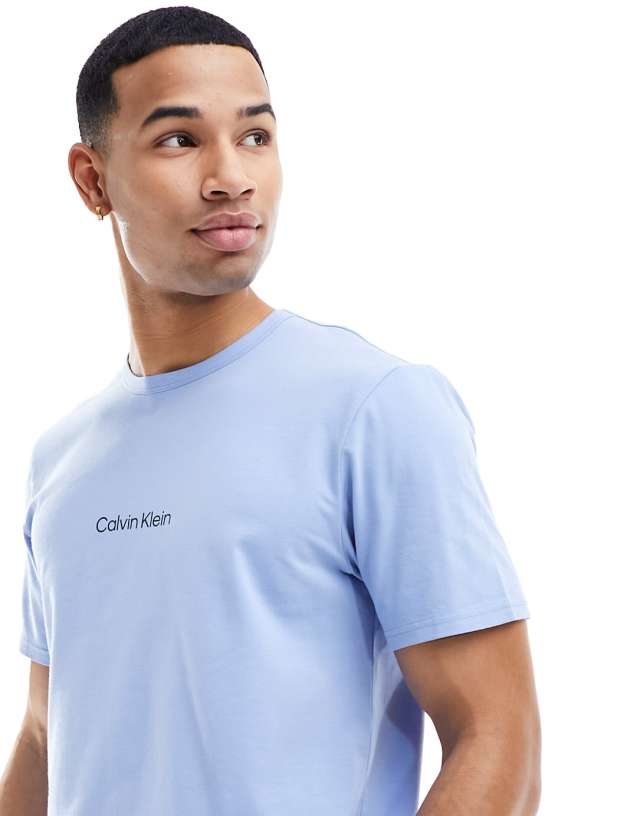 Calvin Klein - modern structure lounge t shirt in blue