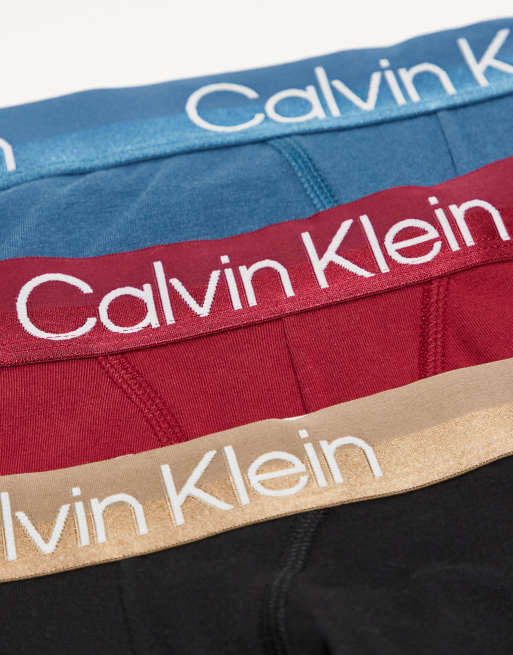 Calvin Klein - Modern Structure - Set van 3 katoenen boxershorts in multi, 2 van 4