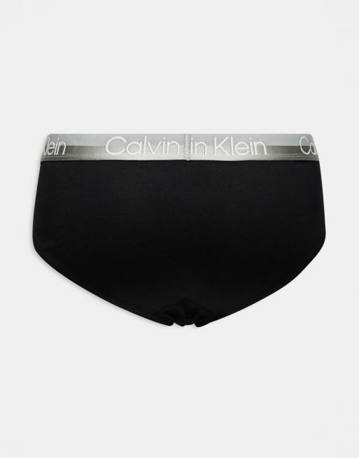 Calvin Klein – Modern Structure – Zestaw 3 par czarnych slipów z kolorowymi taliami, 2 z 4