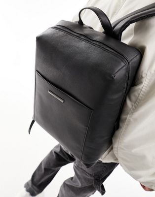 Calvin Klein modern squared backpack in black - ASOS Price Checker