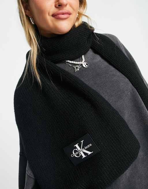 Calvin Klein Monogram Logo Shawl  Calvin klein, Monogram logo, Scarf styles