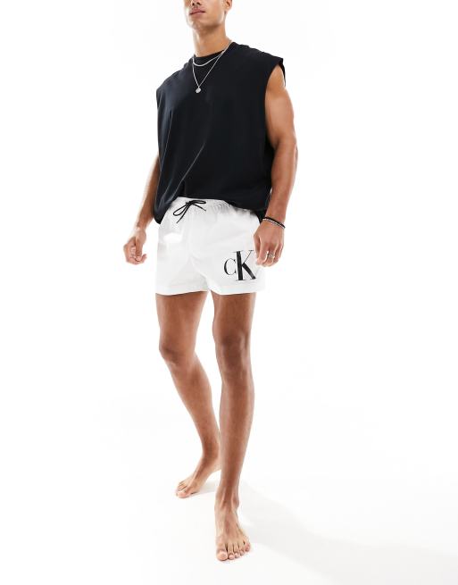 Calvin klein hot sale shorts white